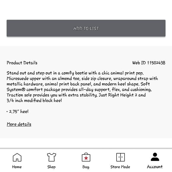 Life stride Leopard ankle boot - Picture 6 of 7